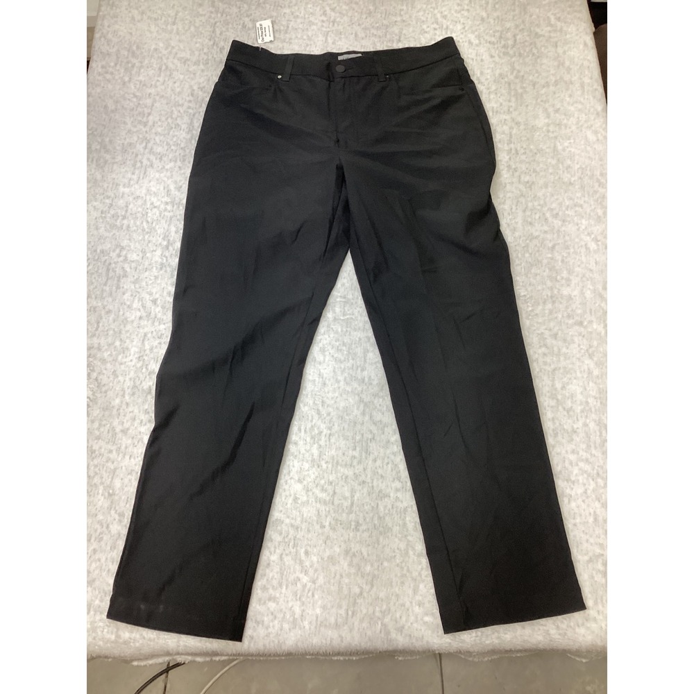 VRST Mens Limitless 5-Pocket Slim Fit Pants Caviar Black 34x30 New